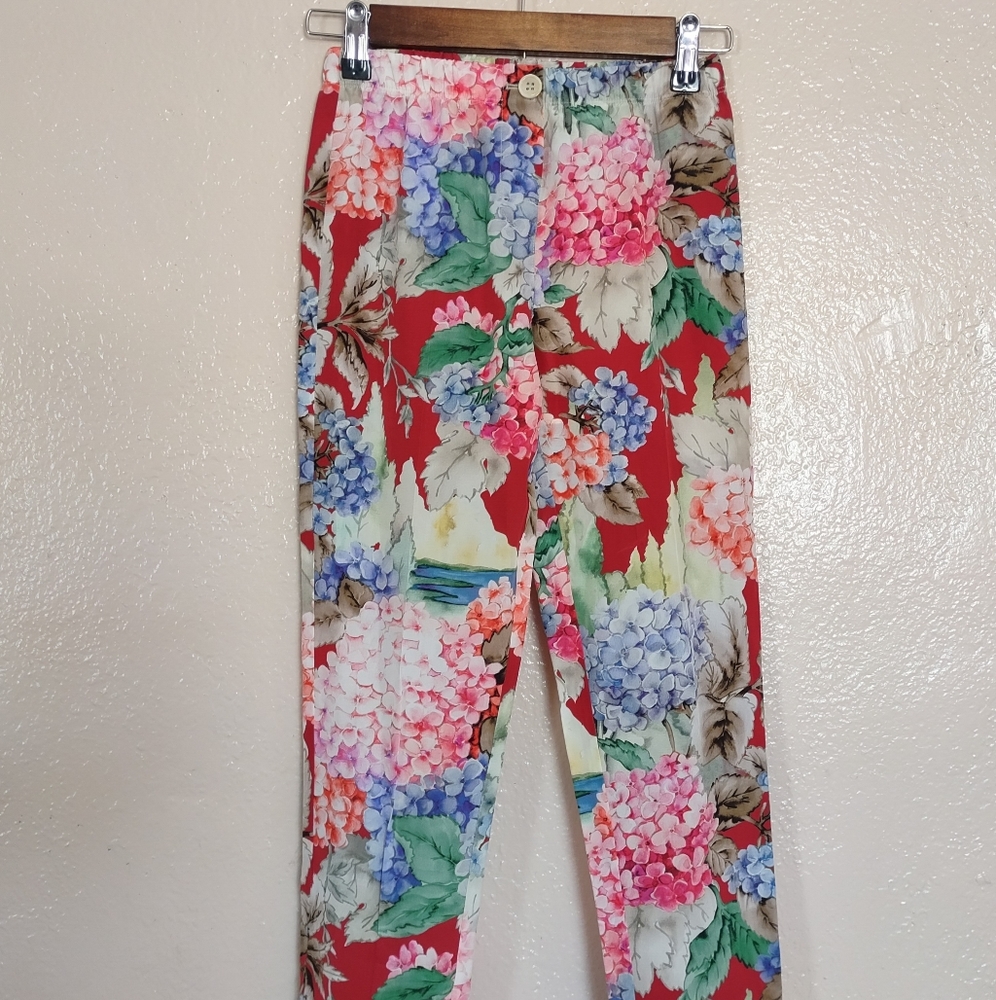 gucci: pantalón de niña floreado talla 10